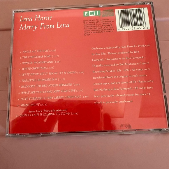 Lena Horne | Merry From Lena | Vintage CD - Picture 3 of 3